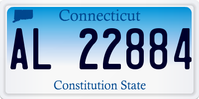 CT license plate AL22884