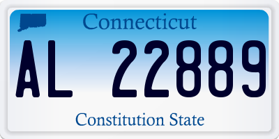 CT license plate AL22889