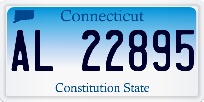 CT license plate AL22895
