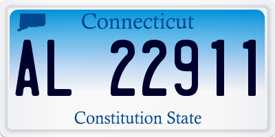 CT license plate AL22911