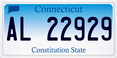 CT license plate AL22929
