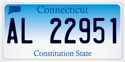 CT license plate AL22951