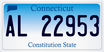 CT license plate AL22953