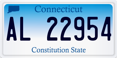 CT license plate AL22954