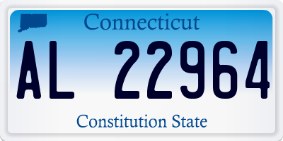 CT license plate AL22964