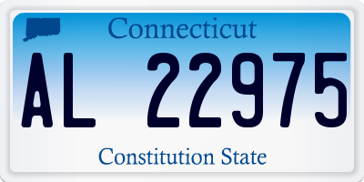 CT license plate AL22975