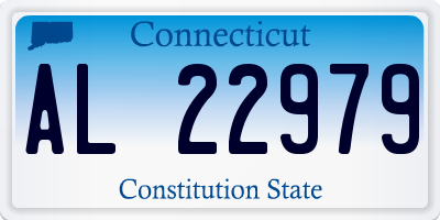 CT license plate AL22979