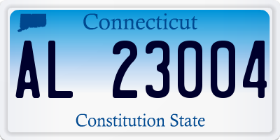CT license plate AL23004