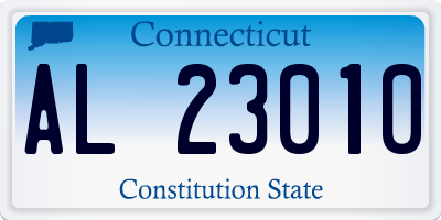 CT license plate AL23010