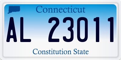CT license plate AL23011