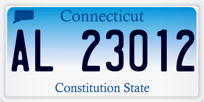 CT license plate AL23012