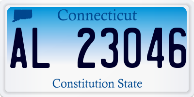 CT license plate AL23046