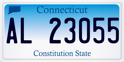 CT license plate AL23055