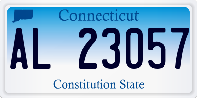 CT license plate AL23057
