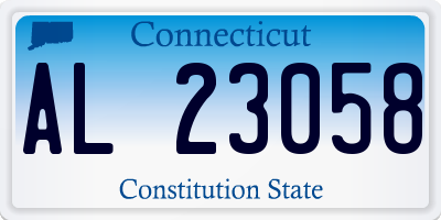 CT license plate AL23058