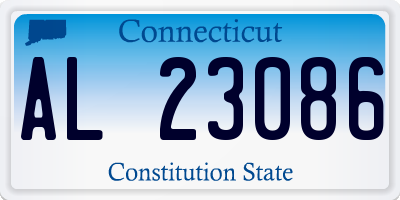 CT license plate AL23086