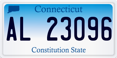CT license plate AL23096