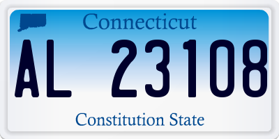 CT license plate AL23108