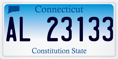 CT license plate AL23133