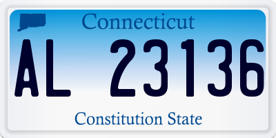 CT license plate AL23136