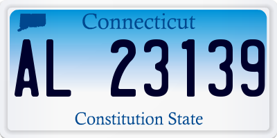CT license plate AL23139