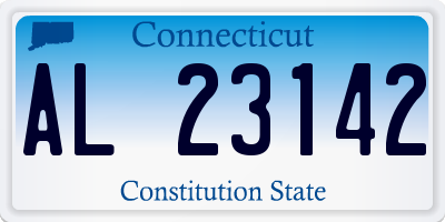 CT license plate AL23142