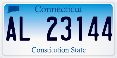 CT license plate AL23144