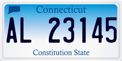 CT license plate AL23145