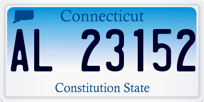 CT license plate AL23152