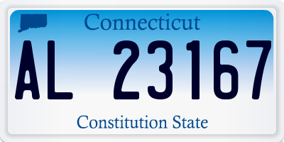 CT license plate AL23167