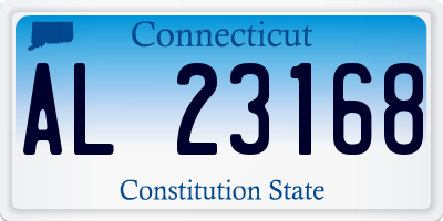 CT license plate AL23168