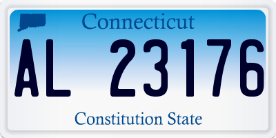 CT license plate AL23176