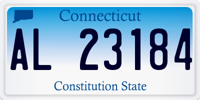 CT license plate AL23184