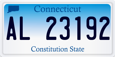 CT license plate AL23192