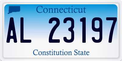 CT license plate AL23197