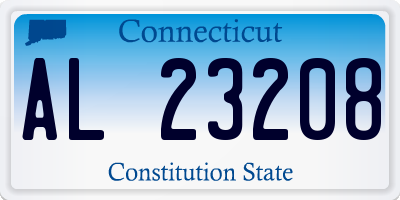 CT license plate AL23208