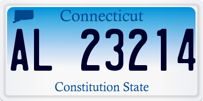 CT license plate AL23214