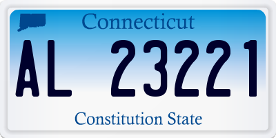 CT license plate AL23221