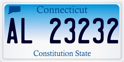 CT license plate AL23232