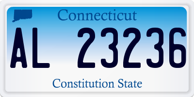 CT license plate AL23236
