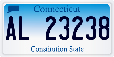 CT license plate AL23238