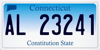 CT license plate AL23241