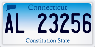 CT license plate AL23256