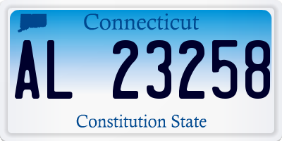 CT license plate AL23258
