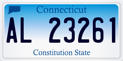 CT license plate AL23261