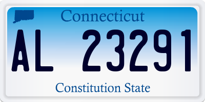 CT license plate AL23291