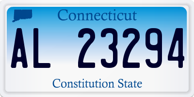 CT license plate AL23294