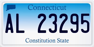 CT license plate AL23295