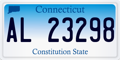 CT license plate AL23298