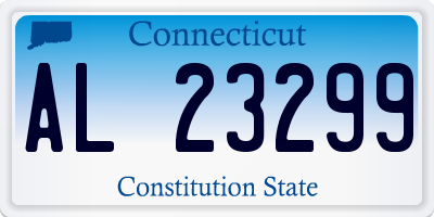 CT license plate AL23299